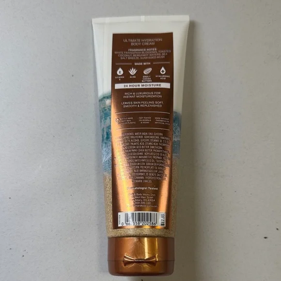 Bath & Body Works At The Beach Body Cream - Blue and Gold - Picture 2 of 3